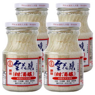 金蘭 雪花釀, 獨家培育麴種 保留圓糯米香氣, 純糯米天然發酵, 500g, 4罐