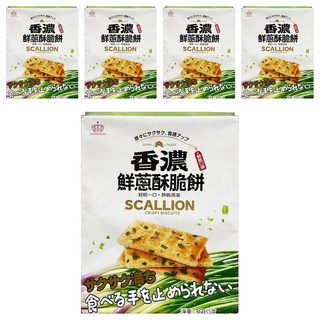 日日旺 香濃鮮蔥酥脆餅,5包,360g