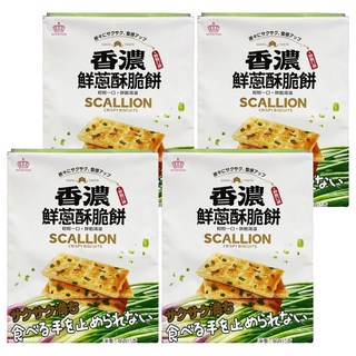 日日旺 香濃鮮蔥酥脆餅,4包,360g,酥脆可口，蔥香四溢