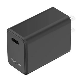 Mophie essentials 30W USB-C PD 壁式充電器組合 1M USB-C至USB-C纜線, 黑色, 1個