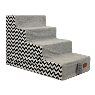 REDPUPPY 環保邦比寵物階梯 4層, 灰色, 1個