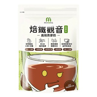 mihong®高效燕麥奶-焙鐵觀音 享受濃郁茶香與燕麥的完美融合 無添加人工香料及防腐劑, 500g, 1袋