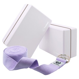 Tumaz 月熊 EVA瑜珈磚繩組 50D硬度 軟硬適中 止滑減震 環保安全, 迷霧, 1組