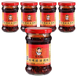 老干媽 風味雞油辣椒, 210g, 5罐