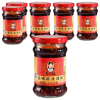 老干媽 風味雞油辣椒, 210g, 6罐