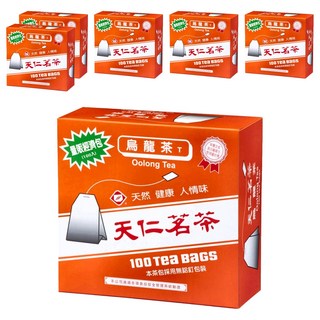 天仁茗茶 烏龍茶包 (量販經濟包) 台灣茗茶, 2g, 100包, 6盒