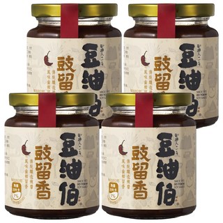 豆油伯 豉留香 傳統釀造辣醬, 260g, 4罐