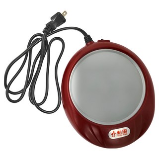 勳風 多功能恆溫電熱保溫盤 10W 110V 60Hz 發熱盤直徑110mm, 紅色, 1台