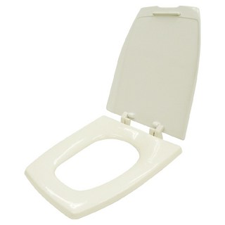 雙手萬能 通用型單體方形馬桶蓋 耐衝擊塑膠 堅固耐用 台灣製造, 牙色, 1個