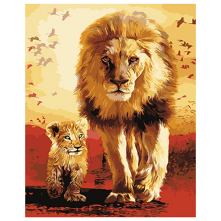 ArtLife 藝術生活 數字油畫DIY DT004 50 x 40cm, 獅子王, 1盒