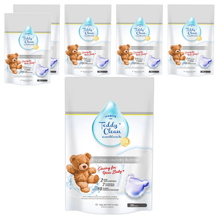 清淨海 Teddy Clean系列 植萃酵素洗衣膠囊 小蒼蘭香, 30顆, 6袋