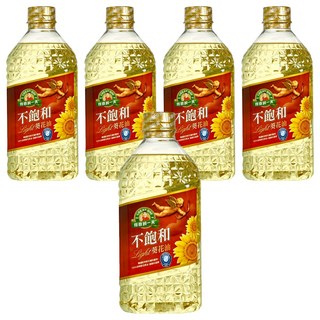 得意的一天 不飽和葵花油 Light 100%精製葵花油, 1.58L, 5瓶