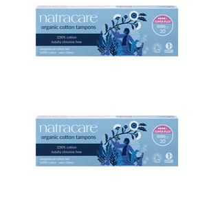 나트라케어 순면 흡수체 탐폰 논 어플리케이터, 수퍼플러스, 20개입, 2개