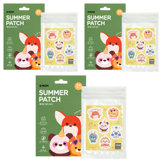 MOTHER-K K-MOM 小淘氣長效精油防蚊貼片 24入, 長效24小時驅蚊, 天然精油, 不含DEET, 3包