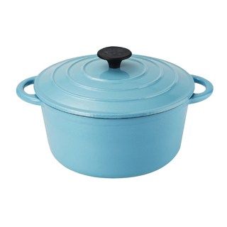 cook power 鍋寶 琺瑯鑄鐵鍋 電磁爐適用 24cm 蒂芬妮藍, 24cm diameter, 1個