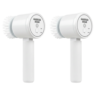 aibo USB充電式電動清潔刷 Type-C充電 低噪音, 白色, 2個