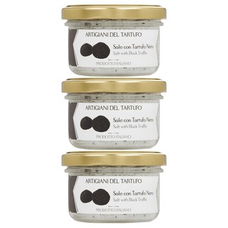 ARTIGIANI DEL TARTUFO 職人黑松露鹽 - 義大利進口 提升料理風味, 100g, 3罐