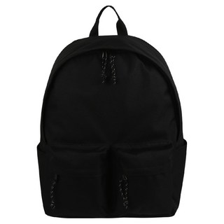 SHOOPEN 基本款雙口袋後背包 標準型, 黑色