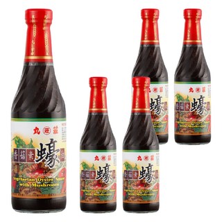 丸莊醬油 香菇素蠔油, 500g, 5瓶