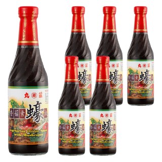 丸莊醬油 香菇素蠔油, 500g, 6瓶