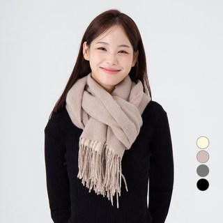 BASE ALPHA ESSENTIALS 觸感柔軟高級素色圍巾禮盒