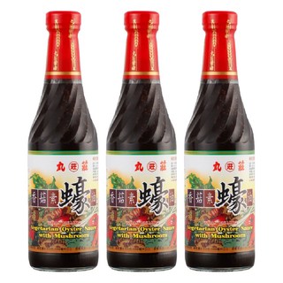 丸莊醬油 香菇素蠔油, 500g, 3瓶