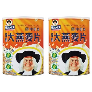 QUAKER 桂格 大燕麥片, 1.1kg, 2罐