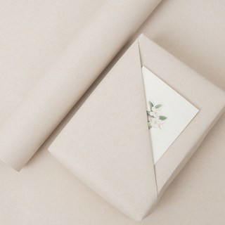 좋은기븐 단색 양면 크라프트 포장지 10m, 화이트, 1개