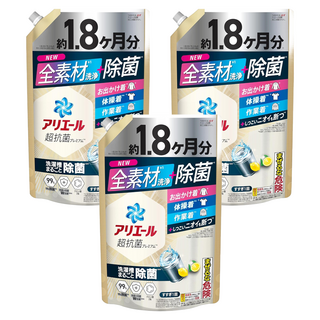 ARIEL 超濃縮抗菌洗衣精 補充包, 1.4kg, 3包