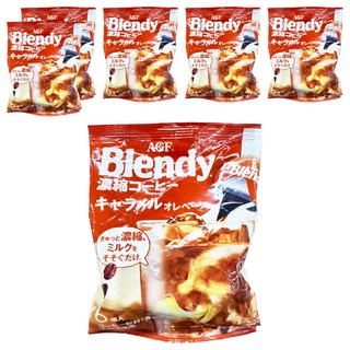 AGF Blendy 濃縮咖啡球 焦糖歐蕾口味, 18g, 6個, 6袋