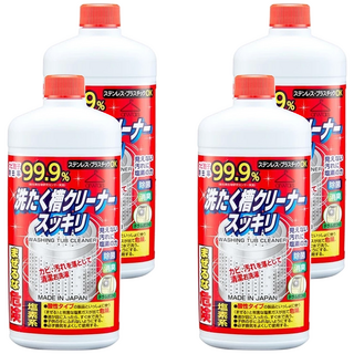 日本 火箭石鹼 洗衣槽清潔劑 99.9%除霉, 550g, 4瓶