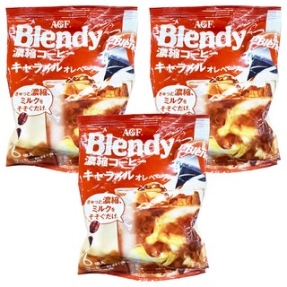 AGF Blendy 濃縮咖啡球 焦糖歐蕾口味, 18g, 6個, 3袋