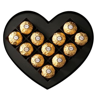 FERRERO ROCHER 金莎 金莎巧克力心型盒 12顆裝, 1盒, 150g