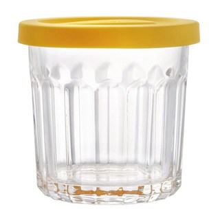 Joliema 矽膠密封蓋玻璃罐 黃色, 420ml, 1入