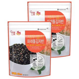 韓味不二 海苔酥 (蝦子&鯷魚口味), 45g, 2包