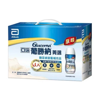 Abbott 亞培 Glucerna 葡勝納 糖尿病專用營養品禮盒 原味加纖維 8瓶, 1.6L, 1盒
