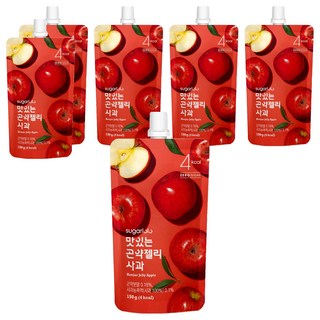 sugarlolo INTAKE 蒟蒻果凍飲 蘋果風味 韓國原裝進口, 150g, 6包