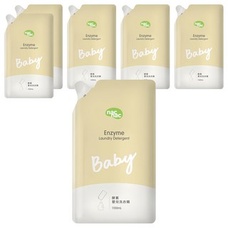 nac nac 酵素嬰兒洗衣精補充包, 1.1L, 6包