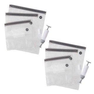 AY藏鮮 抽氣式密實袋附抽氣筒SB0765 - 真空保鮮 延長食物保存期限, 30 x 21cm, 3入, 2組