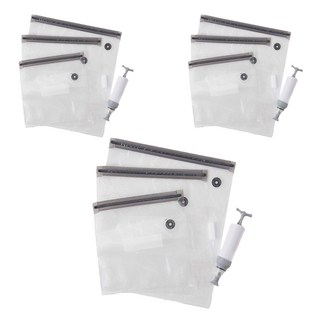 AY藏鮮抽氣式密實袋附抽氣筒SB0765 真空保鮮 延長食物保存期限, 30 x 21cm, 3入, 3組