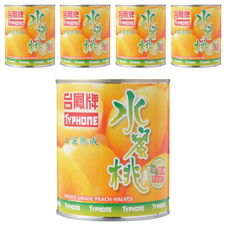 台鳳 水蜜桃 Choice Grade Peach Halves, 820g, 5罐