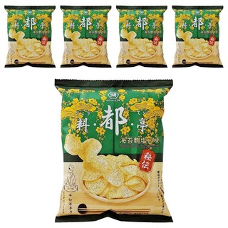 KOIKEYA 湖池屋 料都亭 平切洋芋片 海苔麴塩口味, 60.5g, 5包