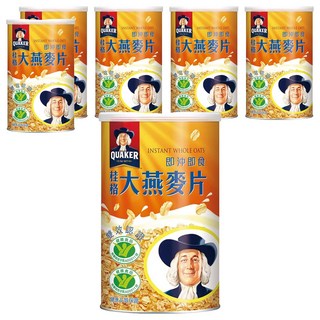 QUAKER 桂格 大燕麥片, 700g, 6罐