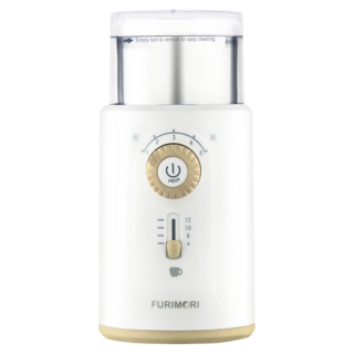 FURIMORI 富力森 電動咖啡磨豆機 FU-G22W 304不鏽鋼磨豆杯 可輕鬆研磨各種食材