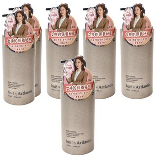 hoi 好好生活 日京山風輕透保濕乳液, 粉紅胡椒, 土耳其玫瑰, 覆盆子花 500ml 台灣, 6瓶