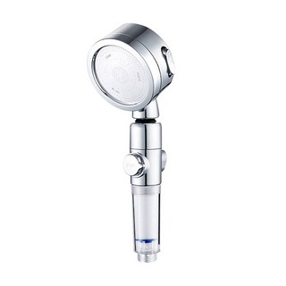 一鍵止水蓮蓬頭 附濾芯 層層過濾 三種模式 獨立開關, 白色, 1組