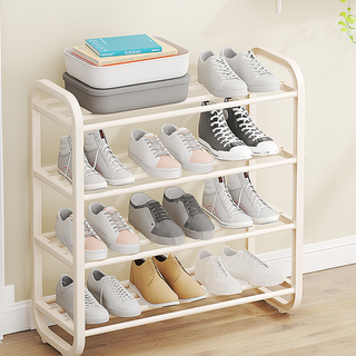 Evright 組裝式多層玄關鞋架 4層, 白色, 1個