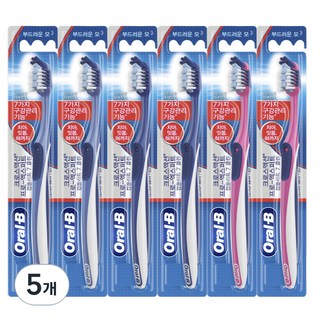 Oral-B 歐樂B CrossAction 全效7潔淨牙刷, 5個, 6入