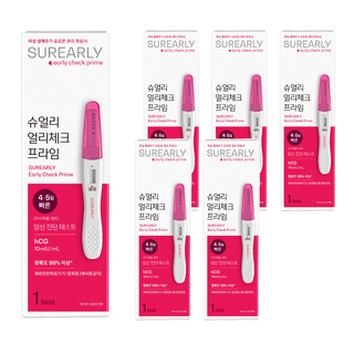 슈얼리 얼리체크 프라임 임신테스트기, 1개입, 6개