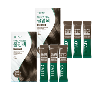 티타드 맥주효모 물염색제 3회분, 내추럴브라운, 2개